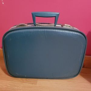 Vintage Blue Suitcase